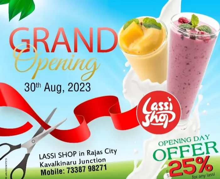 Lassi Shop Grand Opening in Rajas City